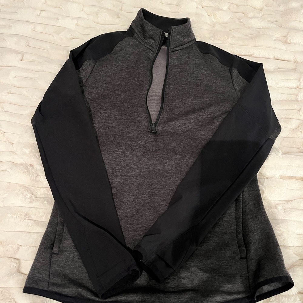 Under Armour Womens Gray ColdGear Quarter-Zip Jacket